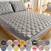 Mattress Cover Thick Quilted Fitted Bed Sheet Fashion Printed Bedding Non-slip Sheet Dust Cover