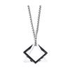Men Necklace Triangle Square Pendant Necklace Dating Work Party Versatile Style Necklace Clothing