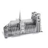 Notre Dame De Paris 3D Original Puzzle En Métal, Argent