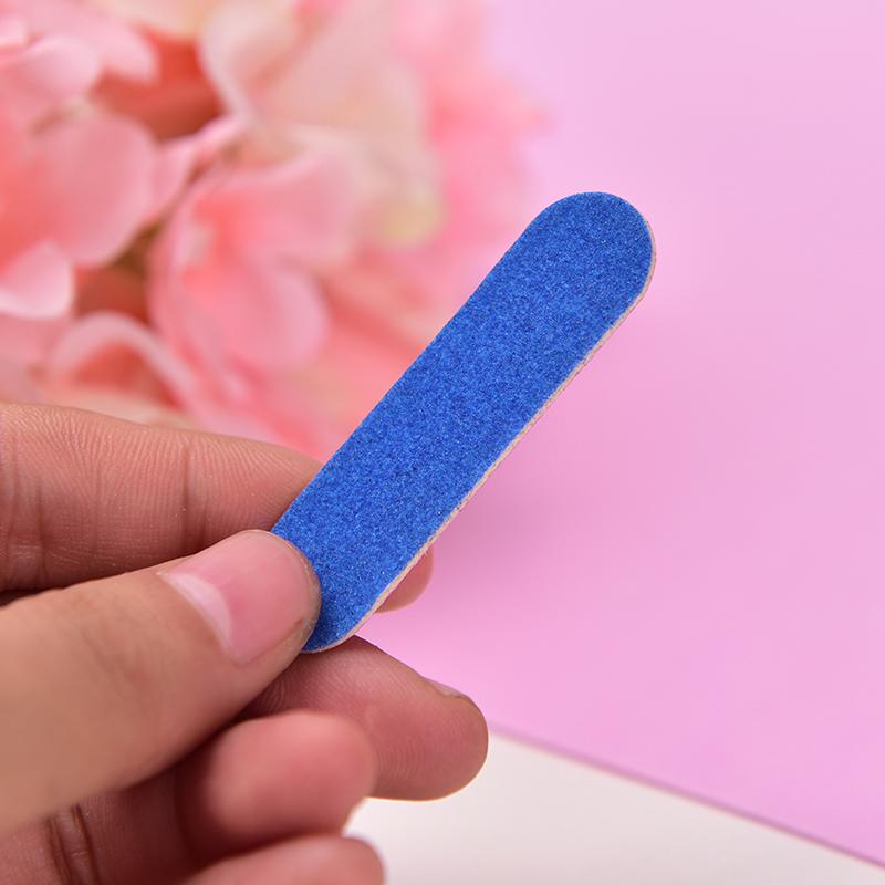 100Pcs Mini Nail Files Nail Disposable Cuticle Remover Buffers Nail Art Tools