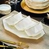 Hand-Painted Gold Ceramic Bowl & Plate Set – Elegant Bone China Tableware Gift (2024)