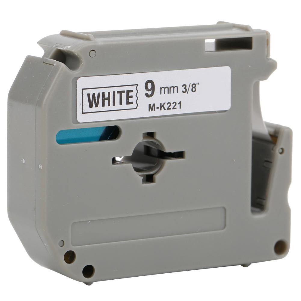 9mm Label Tape PET Accessories M K221 Fit for Brother Label Printer PT-65/70/80