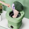 Portable Washing Machine for Underwear, Baby Clothes 6.5L Foldable Small Washer Deep Cleaning for