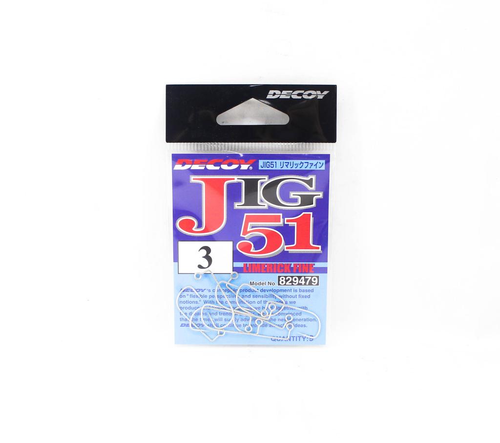 Decoy Jig-51 Limerick Fine Jig Hook Size 3 (9479)