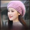 "Warm Winter Rabbit Fur Hat for Elderly Women – Thick Wool for Middle-Aged and Older Ladies"