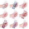 22Pcs Self-Adhesive Nail Wraps Nail Gel Polish Strips Full Wraps Nail Polish Stickers Gel Nail Strips Gel Nail Stickers