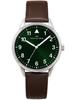 The Clock House Reasonable Series Watch Quartz Battery Operated Business Casual Green Dial Brown Leather Strap MBC5004-GR1B Men's