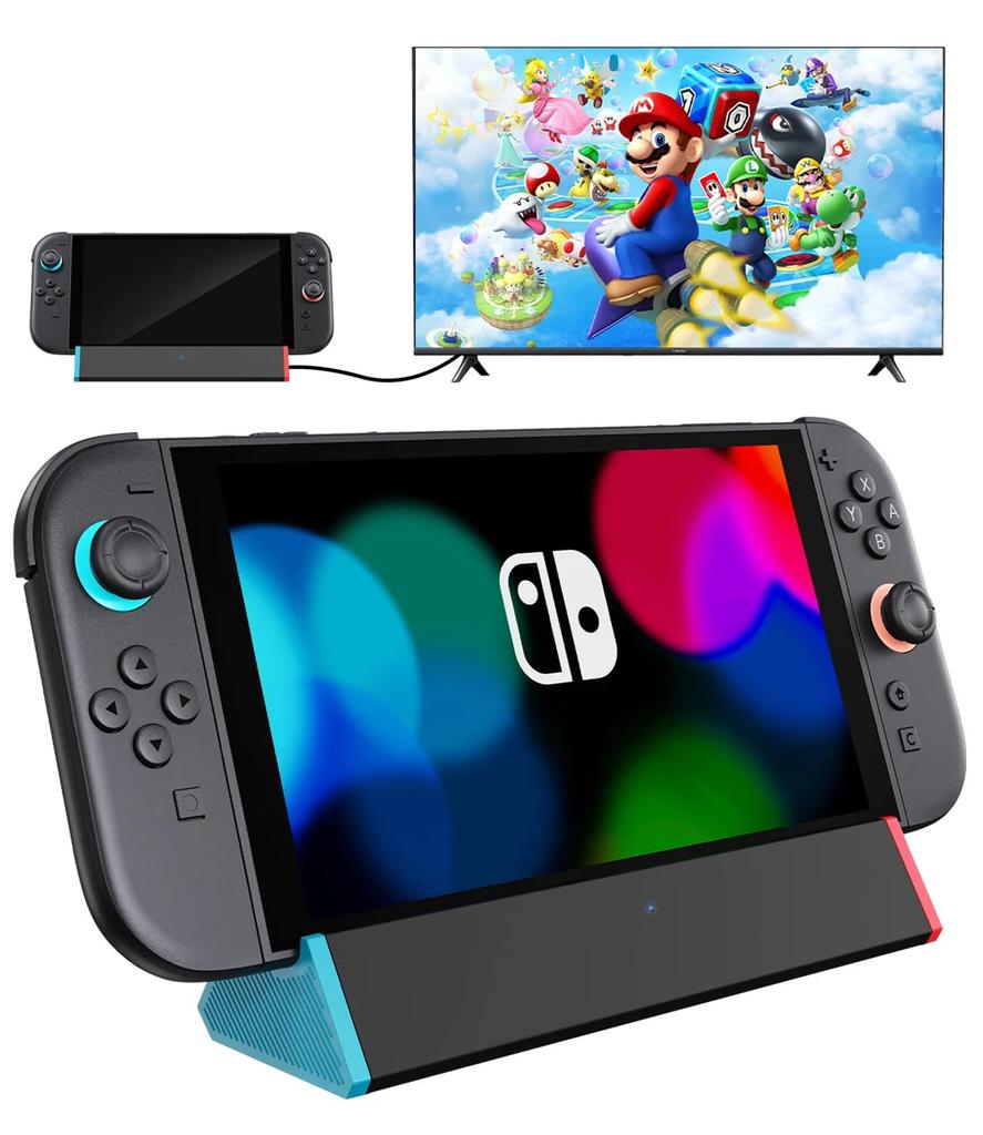 Antank S3 MAX Switch 2 Dock Compatible TV Dock for Switch with HDMI 2 USB Portable and Portable Dock – (2nd Generation) 4K@120Hz Output, Ports, Type-C