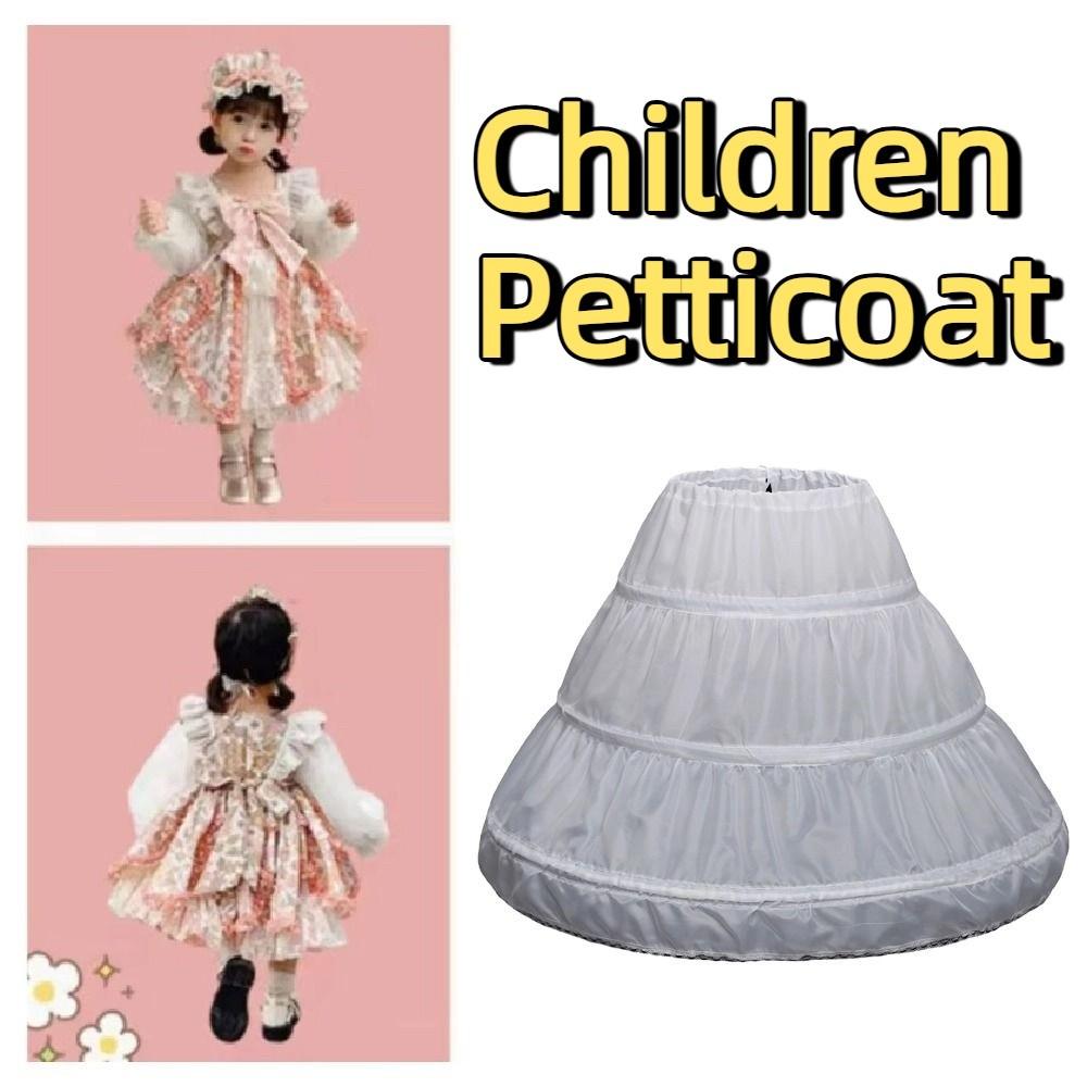 Lace Lolita Petticoat 3 Hoops Cosplay Crinoline Underskirt Bride Wedding Dress Lining Ball Gown