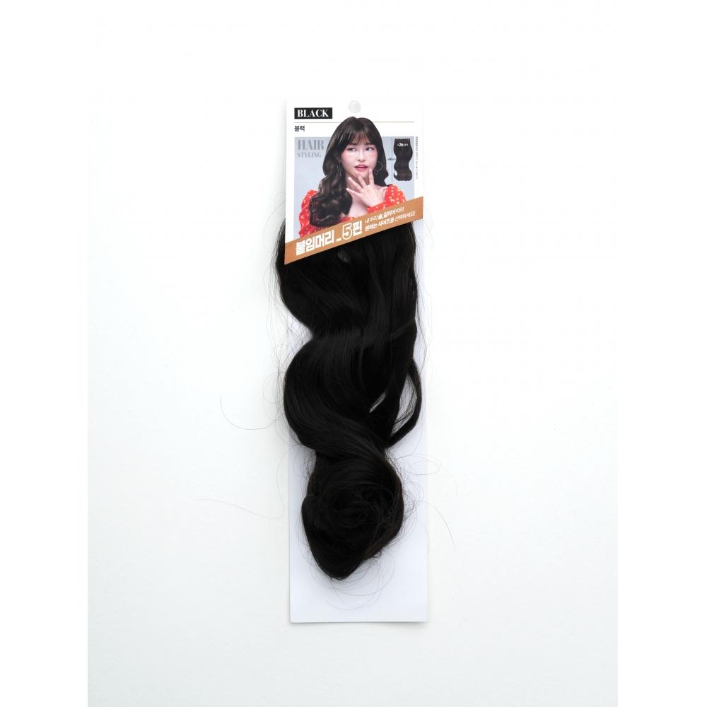 Daiso Hair Extension 5 Pin Black
