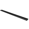 EBTOOLS 60mm L-Track Rails with Drilled Holes for Load Support, Aluminum Airline Rails for Trucks and Trailers, Black