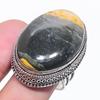 Natural Bumble Bee Jasper Gemstone 925 Sterling Silver Jewelry Ring Size 10 M3O50
