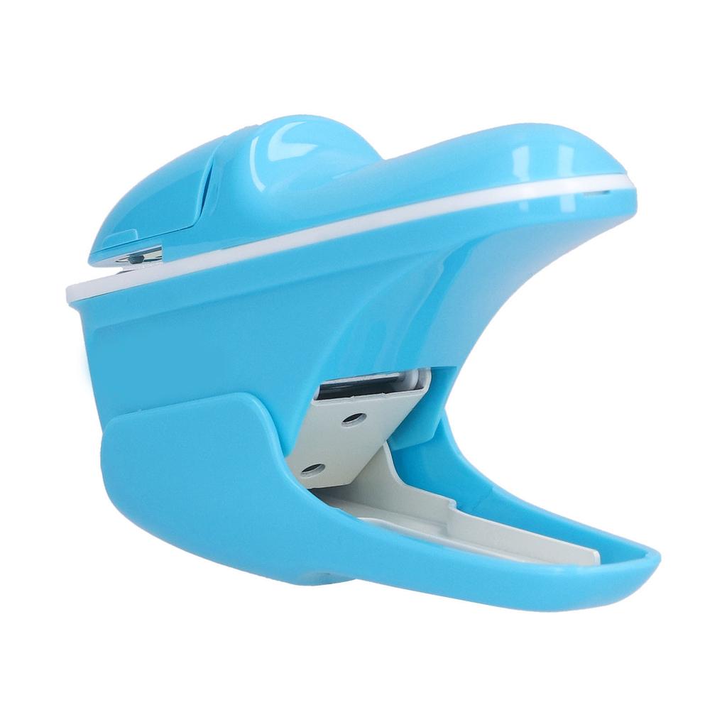 Stapleless Stapler Safe Environmentally Friendly ABS Stapling Machine for Office DocumentsBlue