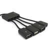 4 Port Micro Usb 2.0 Hub 4-In-1 Otg Hub Power Adapter Cable For Android Phone Tablet Pc Multiport Adapter