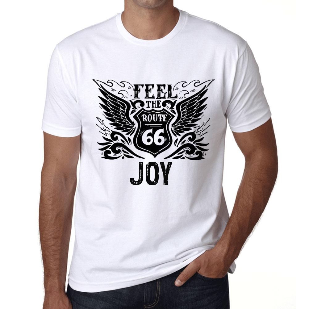 Men’s Vintage Tee Shirt Graphic T Shirt Feel The Joy White