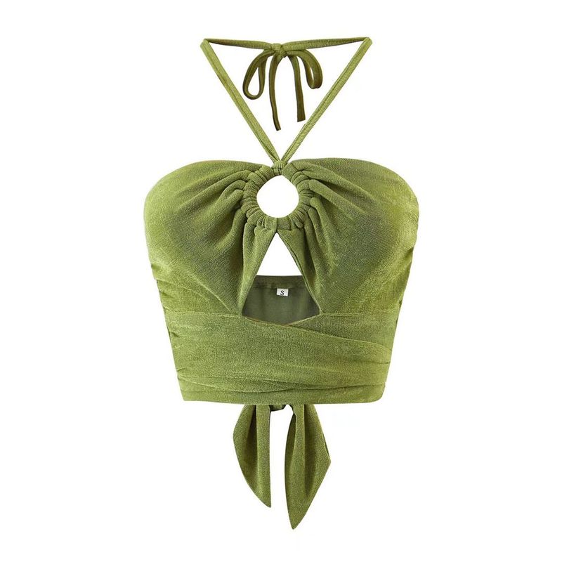 Kaslead Women's Clothing Fashion Suspenders Sexy Halter