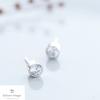 Silver 925 Round Shaped Earrings Verita Round E
