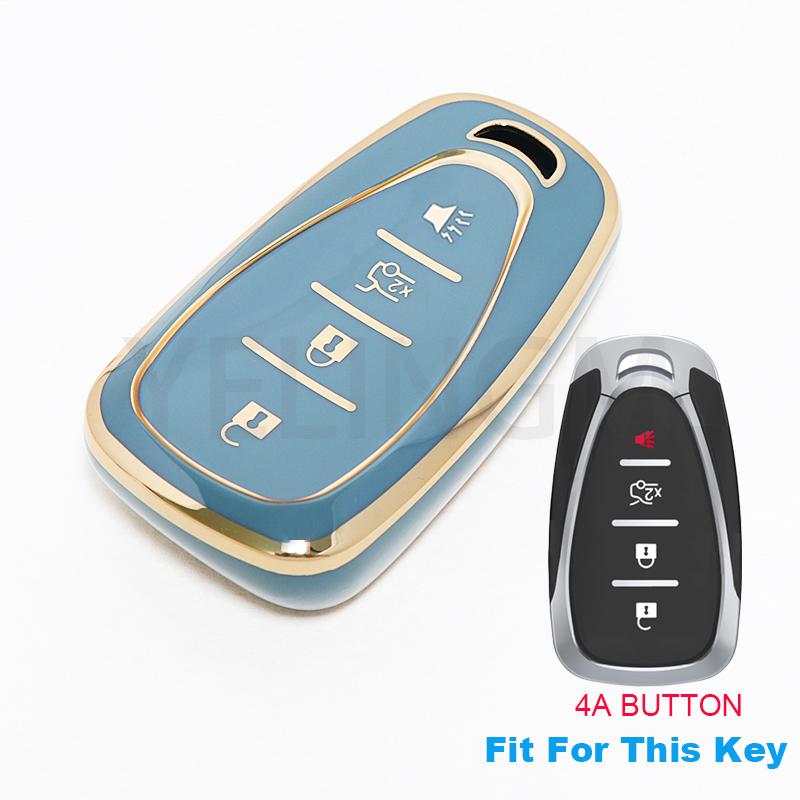Car Key Case Cover For Chevrolet Chevy Cruze Traverse Spark Equinox Sonic Volt Bolt Malibu Camaro 2/3/4/5 Buttons Auto Shell Fob