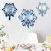 10Pcs Novel Flexible Anti Fade Foil Balloon Christmas Snowflake Shape for Bedroom
