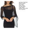 Women Cloak Shawl Mesh Wrap with Asymmetrical Hem Lightweight Summer Pullover Sweater Travel Wrap-around Clothing