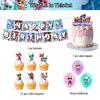 32 Pcs Super Kitties Party Supplies Including Cupcake Toppers Banner Balloons