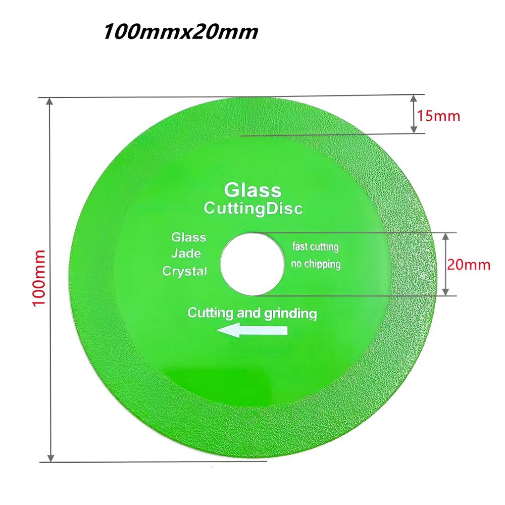 Glass Cutting Disc 20mm Inner Hole Diamond Marble Saw Blade Jade Crystal Wine Bottles Grinding Chamfering Polishing Cutting Disc