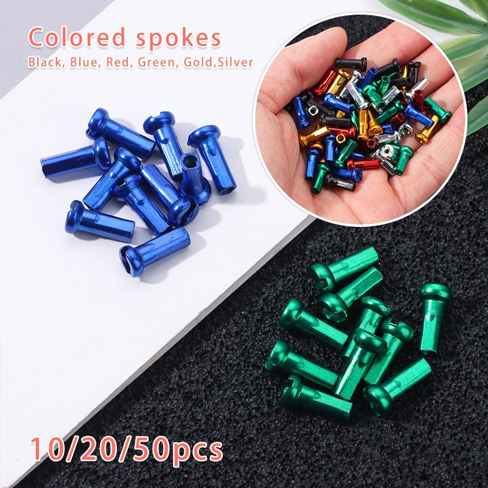 Bike Alloy Anodized Multicolor Bicycle Wheel Accessories Wheel Spoke Nipples Cycling Spokes Nipples