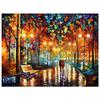 3D Diamond Embroidery Painting Cross Stitch Round Rhinestone Painting Street Night View
