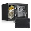 Home Safes Fireproof Waterproof Box + Document Bag with Keypad and 2pcs Spare Key Digital Home