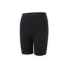 Solid Color Knitted Breathable Stretch Sports Shorts Women Shorts Black SC1239064-1