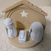 Nativity Set Figurine Lighted Jesus Nativity Scene Collection with Manger And Figures for Christmas
