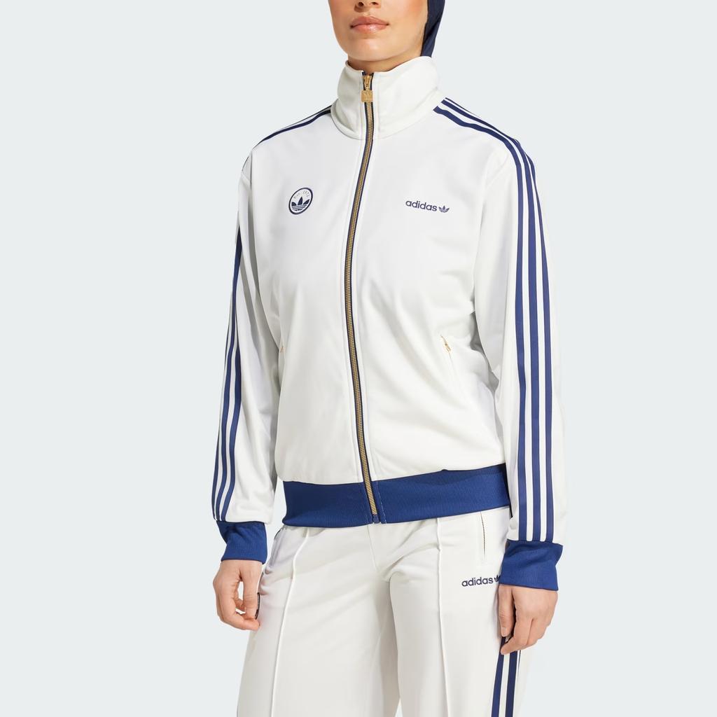 Adidas Originals Firebird Vintage Sports Zip-Up Jacket Women Jacket Cloud-White IX3550