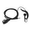 3.5mm Earhook Earpiece with PTT Button MIC Speaker Single Earphone for Wakie Talkie