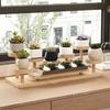 Stacked Design Countertop Storage Rack Wooden Plant Stand Standing Shelves  Jewellery Display