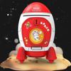 Cute Money Box Space Rocket Shape Coin Saving Box High Quality Piggy Bank  Kids Gift Toy