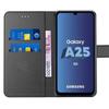Coque Antichoc - Booling - pour Samsung Galaxy A25 5G - Cuir Synthétique - Antichoc - Porte-Cartes