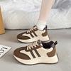 Taizhou Retro Rubber Sole Sneakers New Double Stripes Color Matching Women's Shoes College Style Platform Sneakers