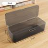Simple Large Capacity Storage Box Transparent Multi-function Pencil Case Plastic Desktop Organizer Student Stationery Box