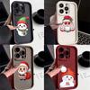 N98 Happy New Year Merry Christmas Soft Angel Eyes Phone Cases for Samsung S23 S24 Ultra S21 A54 A34 A13 A14 A06 A24 Realme Vivo OPPO Shockproof Cover