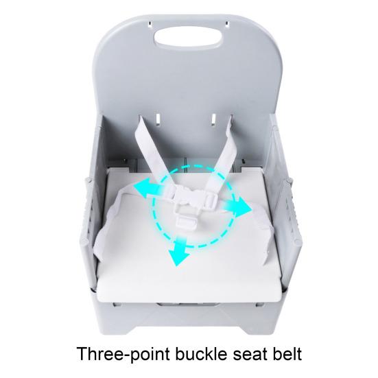 Baby Dining Table Chair Plastic Waterproof Adjustable Harness Foldable Baby High Chair Kitchen Supplies