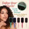 Curl Defining Hair Brush Soft Bristles Scalp Massage Women Curly Hair Shaping Styling Detangling Comb Girls Hairdressing Tool