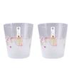 Wagokoro Pair of Free Glasses with Sakura Pattern, 285ml, Made In Japan, Floral Pattern Glass Cups, Gift, G102-T289