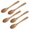 Wooden Chestnut Wood Curry Set of Current Model J-kitchens Spoons, Slim, 5, 20x3.5cm,