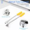 Level Tube Expanding Tool Kit 10-28mm Inch/Metric Manual Refrigeration Copper Pipe Expanding Tool Set HVAC Repair Equipment
