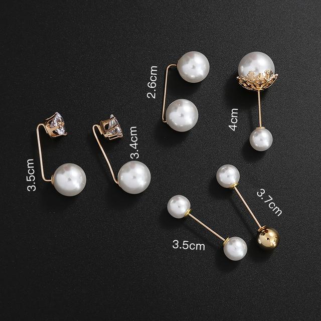 Fashion Pearl Rhinestones Brooch Pin Brooches For Women Sweater Shirt Lapel Pin Buckle Brooch Pins Set Clothes Accessories Gift