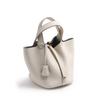 Bag New Vegetable Basket Women's Bag First Layer Cowhide Bucket Bag Niche Fashionable Versatile Leather Women's Bag