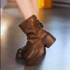Platform High Heels Women Ankle Boots Fashion Shoes 2025 Trend Winter New Goth Chunky Chelsea Boots Leisure Pumps Mujer Botas