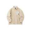Anta FW22 Life Series Back Print Letter Zip-Up Fleece-Lined Jacket Unisex Outerwear Off-White 952238611-1