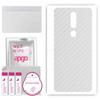 apgo Protective Skin Sticker for the Back Compatible with Oppo F11 Pro, Wrap Film, Foil, Vinyl - Pattern Transparent Carbon