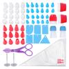 65pcs Cake Decorating Tool Set With Storage Box Cake Decorating Supplies KitConfectionery Nozzles Kitchen Accessory